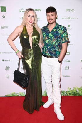 Lydia Kelovitz and Johannes Höfinger at the 8 jungle party for the start of the RTL show Ich bin ein Star Holt mich hier raus at the JW Marriott Hotel Berlin, 23 01 2026 Foto:xN.xKubelkax xFuturexImagex dschungelparty_6140