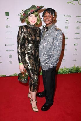 Pauline Stolze with guest at the 8 jungle party for the start of the RTL show Ich bin ein Star Holt mich hier raus at the Hotel JW Marriott Berlin, 23 01 2026 Foto:xN.xKubelkax xFuturexImagex dschungelparty_6144