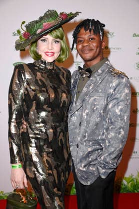 Pauline Stolze with guest at the 8 jungle party for the start of the RTL show Ich bin ein Star Holt mich hier raus at the Hotel JW Marriott Berlin, 23 01 2026 Foto:xN.xKubelkax xFuturexImagex dschungelparty_6145