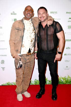 Pierre Sanoussi Bliss and Kai Schmidhuber at the 8 jungle party for the start of the RTL show Ich bin ein Star Holt mich hier raus at the JW Marriott Hotel Berlin, 23 01 2026 Foto:xN.xKubelkax xFuturexImagex dschungelparty_6220