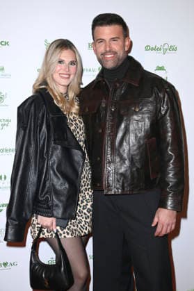 Jay Khan with girlfriend Jessie Noe Scheuermann at the 8 jungle party for the start of the RTL show Ich bin ein Star Holt mich hier raus at the Hotel JW Marriott Berlin, 23 01 2026 Foto:xN.xKubelkax xFuturexImagex dschungelparty_6248