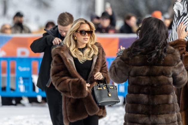 St Moritz, The Netherlands, 2026-01-24 12:28:40 January 24, 2026, St. Moritz, CH. Snow Polo World Cup St. Moritz 2026 day 2. Photo: NL Beeld David Heukers. Pictured: Sylvie Meis Credit: NL Beeld Heukers Media  Copyright: xx x