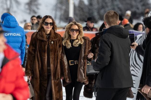 St Moritz, The Netherlands, 2026-01-24 12:29:36 January 24, 2026, St. Moritz, CH. Snow Polo World Cup St. Moritz 2026 day 2. Photo: NL Beeld David Heukers. Pictured: Sylvie Meis Credit: NL Beeld Heukers Media  Copyright: xx x