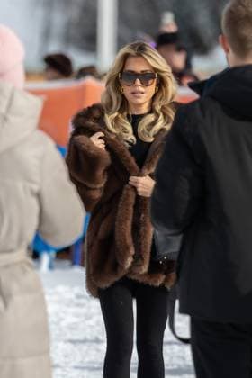 St Moritz, The Netherlands, 2026-01-24 12:29:25 January 24, 2026, St. Moritz, CH. Snow Polo World Cup St. Moritz 2026 day 2. Photo: NL Beeld David Heukers. Pictured: Sylvie Meis Credit: NL Beeld Heukers Media  Copyright: xx x