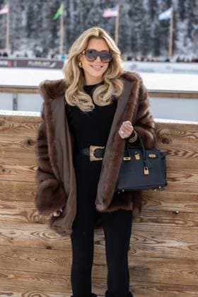 St Moritz, The Netherlands, 2026-01-24 12:31:55 January 24, 2026, St. Moritz, CH. Snow Polo World Cup St. Moritz 2026 day 2. Photo: NL Beeld David Heukers. Pictured: Sylvie Meis Credit: NL Beeld Heukers Media  Copyright: xx x