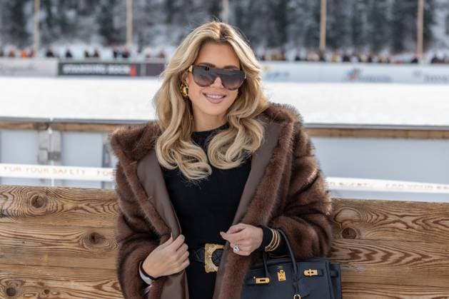 St Moritz, The Netherlands, 2026-01-24 12:31:59 January 24, 2026, St. Moritz, CH. Snow Polo World Cup St. Moritz 2026 day 2. Photo: NL Beeld David Heukers. Pictured: Sylvie Meis Credit: NL Beeld Heukers Media  Copyright: xx x