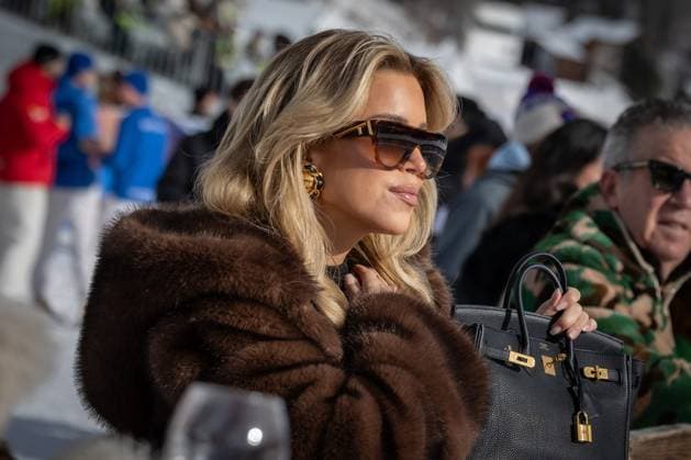 St Moritz, The Netherlands, 2026-01-24 12:35:08 January 24, 2026, St. Moritz, CH. Snow Polo World Cup St. Moritz 2026 day 2. Photo: NL Beeld David Heukers. Pictured: Sylvie Meis Credit: NL Beeld Heukers Media  Copyright: xx x