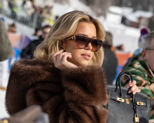 St Moritz, The Netherlands, 2026-01-24 12:35:13 January 24, 2026, St. Moritz, CH. Snow Polo World Cup St. Moritz 2026 day 2. Photo: NL Beeld David Heukers. Pictured: Sylvie Meis Credit: NL Beeld Heukers Media  Copyright: xx x