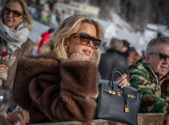 St Moritz, The Netherlands, 2026-01-24 12:35:24 January 24, 2026, St. Moritz, CH. Snow Polo World Cup St. Moritz 2026 day 2. Photo: NL Beeld David Heukers. Pictured: Sylvie Meis Credit: NL Beeld Heukers Media  Copyright: xx x