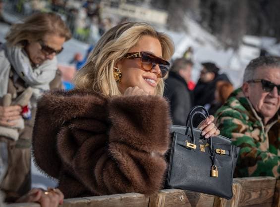 St Moritz, The Netherlands, 2026-01-24 12:35:29 January 24, 2026, St. Moritz, CH. Snow Polo World Cup St. Moritz 2026 day 2. Photo: NL Beeld David Heukers. Pictured: Sylvie Meis Credit: NL Beeld Heukers Media  Copyright: xx x