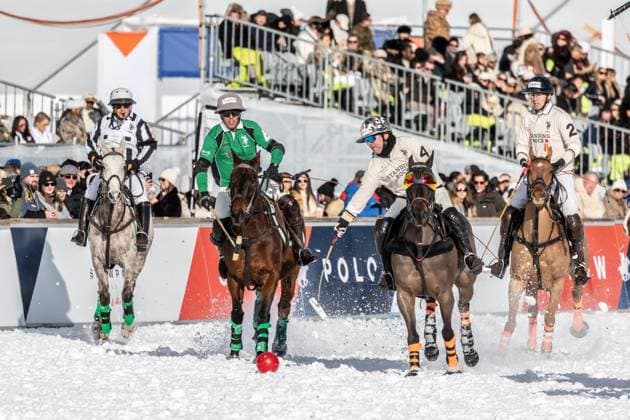 St Moritz, The Netherlands, 2026-01-24 14:54:16 24-01-2026, St Moritz, CH. Snow Polo World Cup St Moritz 2026 day 2. Photo: NL Image David Heukers. Credit: NL Beeld Heukers Media  Copyright: xx x