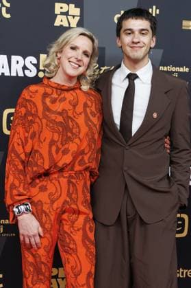 Actress Tine Embrechts pictured during the fourth edition of the Kastaars! , Flemish media awards, in Lint, Saturday 24 January 2026. Media companies and broadcasters VRT, DPG Media and Play Media and streaming platform Streamz are joining forces for these media prices.  NICOLASxMAETERLINCK 158373165