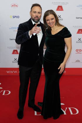 German Film Ball 2026 Steven Gätjen and Nina Eichinger on the red carpet 50 German Film Ball 2026 on 24 01 2026 at the Hotel Bayerischer Hof in Munich Bavaria, Germany