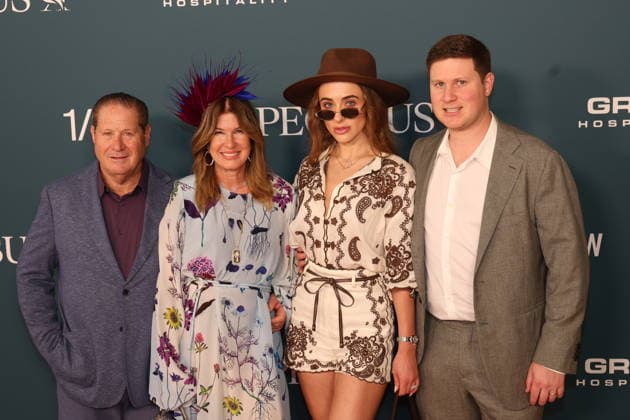 HALLANDALE, FLORIDA - JANUARY 24: Kat Shear attends the Pegasus World Cup at Gulfstream Park on January 24, 2026 in Hallandale, Florida. ..People: Kat Shear. Hallandale United States Of America - ZUMAs214 20260124_aba_s214_048 Copyright: xSMGx
