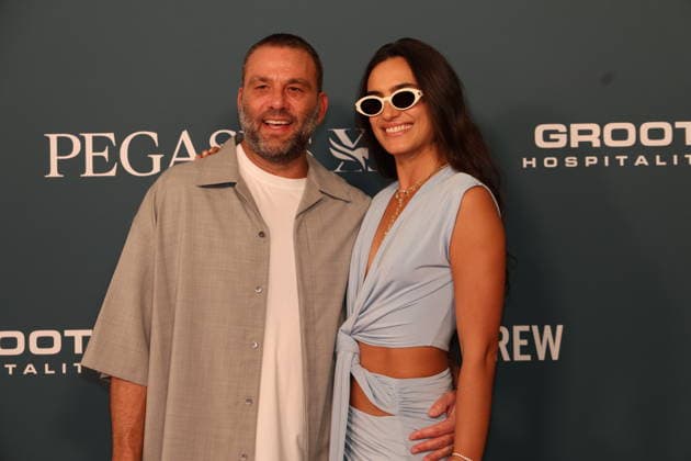 HALLANDALE, FLORIDA - JANUARY 24: David Grutman and Isabela Grutman attends the Pegasus World Cup at Gulfstream Park on January 24, 2026 in Hallandale, Florida. ..People: David Grutman and Isabela Grutman. Hallandale United States Of America - ZUMAs214 20260124_aba_s214_052 Copyright: xSMGx