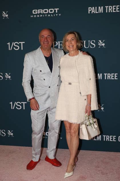 HALLANDALE, FLORIDA - JANUARY 24: Kevin O Leary and Linda O Leary attends the Pegasus World Cup at Gulfstream Park on January 24, 2026 in Hallandale, Florida. People: Kevin O Leary and Linda O Leary Copyright: xhoome.com MediaPunchx