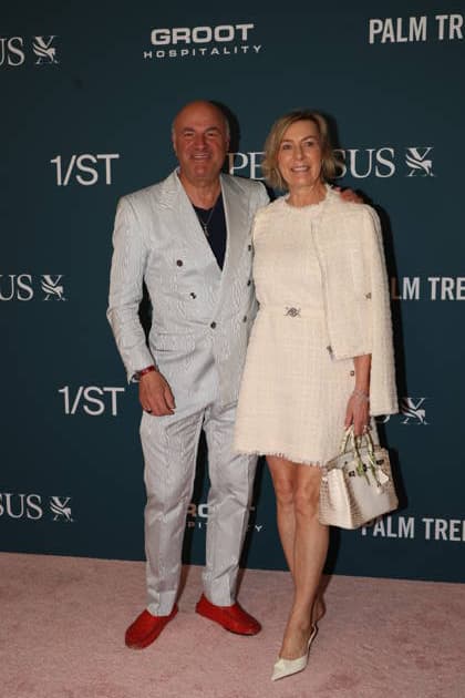 HALLANDALE, FLORIDA - JANUARY 24: Kevin O Leary and Linda O Leary attends the Pegasus World Cup at Gulfstream Park on January 24, 2026 in Hallandale, Florida. People: Kevin O Leary and Linda O Leary Copyright: xhoome.com MediaPunchx