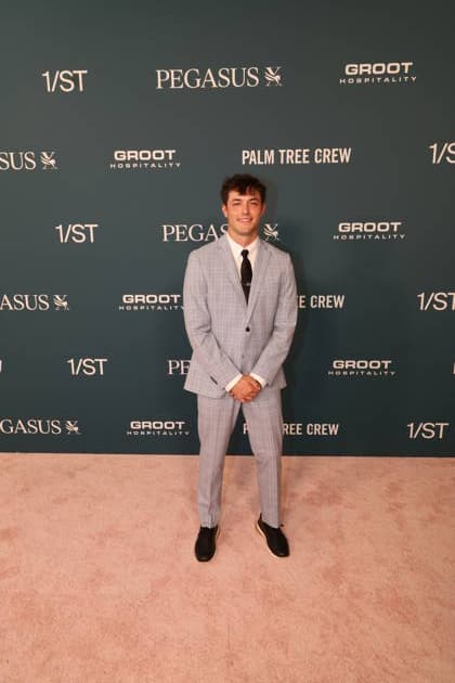 HALLANDALE, FLORIDA - JANUARY 24: Griffin Johnson and Macy Broyles attends the Pegasus World Cup at Gulfstream Park on January 24, 2026 in Hallandale, Florida. People: Griffin Johnson and Macy Broyles Copyright: xhoome.com MediaPunchx