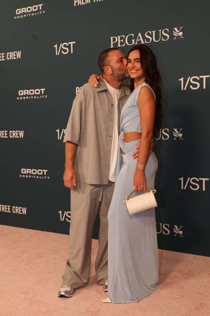 HALLANDALE, FLORIDA - JANUARY 24: David Grutman and Isabela Grutman attends the Pegasus World Cup at Gulfstream Park on January 24, 2026 in Hallandale, Florida. People: David Grutman and Isabela Grutman Copyright: xhoome.com MediaPunchx