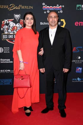 Arthur Abraham with wife Lusya Hovhannisyan at the Press Ball Berlin 2026 at the JW Marriott Hotel Berlin, 24 01 2026 Foto:xN.xKubelkax xFuturexImagex presseball_6102