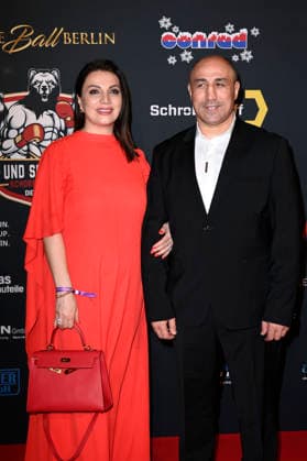 Arthur Abraham with wife Lusya Hovhannisyan at the Press Ball Berlin 2026 at the JW Marriott Hotel Berlin, 24 01 2026 Foto:xN.xKubelkax xFuturexImagex presseball_6104