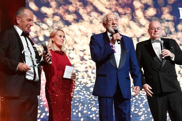 Mario Koss, Dieter Hallervorden and Walter Kohl at the Press Ball Berlin 2026 at the JW Marriott Hotel Berlin, 24 01 2026 Foto:xN.xKubelkax xFuturexImagex presseball_6124