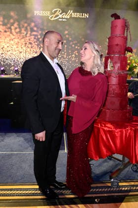 Arthur Abraham and Anja Petzold at the Press Ball Berlin 2026 at the JW Marriott Hotel Berlin, 24 01 2026 Foto:xN.xKubelkax xFuturexImagex presseball_6137