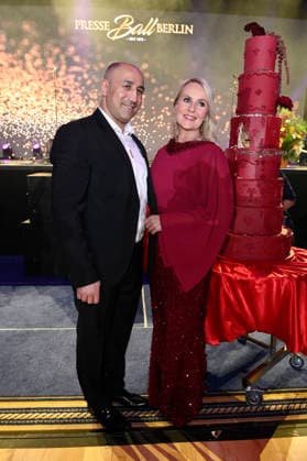 Arthur Abraham and Anja Petzold at the Press Ball Berlin 2026 at the JW Marriott Hotel Berlin, 24 01 2026 Foto:xN.xKubelkax xFuturexImagex presseball_6138