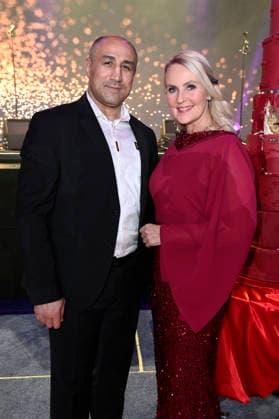 Arthur Abraham and Anja Petzold at the Press Ball Berlin 2026 at the JW Marriott Hotel Berlin, 24 01 2026 Foto:xN.xKubelkax xFuturexImagex presseball_6141