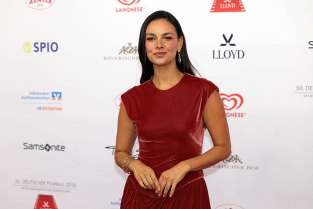 German Film Ball 2026 Janina Uhse German actress on the red carpet 50 German Film Ball 2026 on 24 01 2026 at Hotel Bayerischer Hof in Munich Bavaria, Germany
