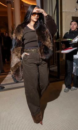 Rihanna and her partner A AP Rocky went to dinner at the Plaza Athénée in Paris on January 24, 2026 Yehiel Chekroune Bestimage Rihanna and her partner A AP Rocky went to dinner at the Plaza Athénée in Paris on January 24, 2026 Paris France  Copyright: xYehielxChekrounex xBestimagexYehielxChekrounex xBestimagex