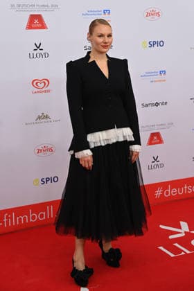 Rosalie Thomass actress, single picture, cut-out, full body shot, full figure 50 German Film Ball, Red Carpet, Red Carpet, on 24 01 2026 at the H o t e l B a y e r i s h o f, M u e n c h e n