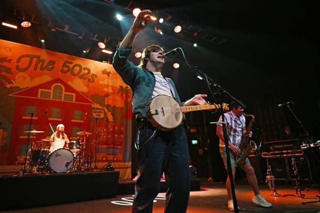 The 502s performing at the Forum in London LONDON, ENGLAND - JANUARY 24: Eddie Isola of ˜The 502s™ performing at the Forum on January 24, 2026 in London, England. CAP MAR MAR Great Britain Copyright: xMartinxHarris CapitalxPicturesx