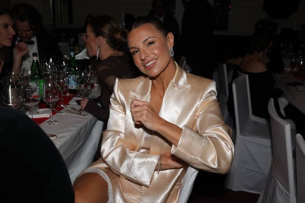 German Film Ball 2026 Laura Wontorra German TV presenter in the ballroom at the After Show Party 50 German Film Ball 2026 on 24 01 2026 at the Hotel Bayerischer Hof in Munich Bavaria, Germany