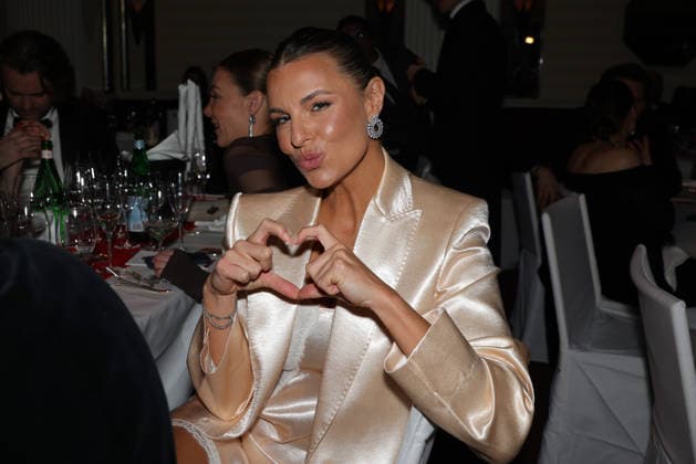 German Film Ball 2026 Laura Wontorra German TV presenter in the ballroom at the After Show Party 50 German Film Ball 2026 on 24 01 2026 at the Hotel Bayerischer Hof in Munich Bavaria, Germany