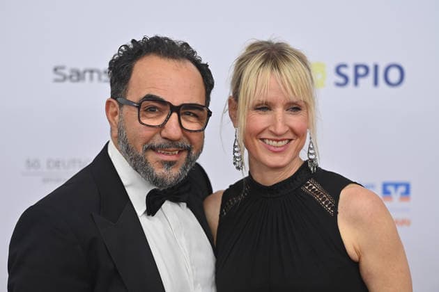 Adnan MARAL Actor with wife Franziska 50 German Film Ball, Red Carpet, on 24 01 2026 at H o t e l B a y e r i s c h e r H o f, M u e n c h e n