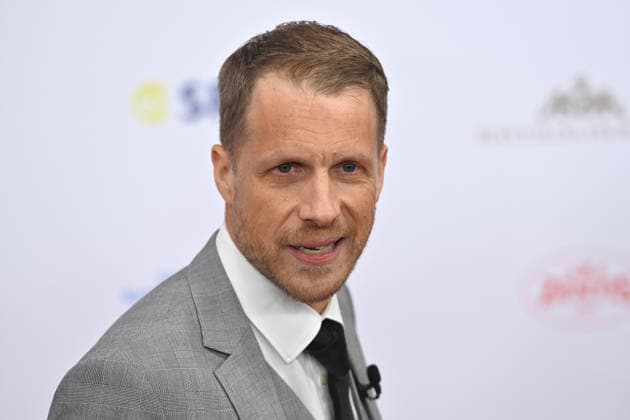 Oliver POCHER Presenter,Coemdian , single picture,cropped single motif,portrait,portrait,portrait 50 German Film Ball, Red Carpet, Red Carpet, on 24 01 2026 at the H o t e l B a y e r i s c h e r H o f, M u e n c h e n