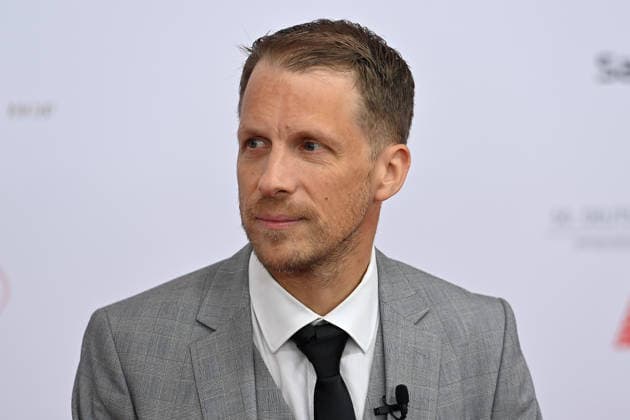 Oliver POCHER Presenter,Coemdian , single picture,cropped single motif,portrait,portrait,portrait 50 German Film Ball, Red Carpet, Red Carpet, on 24 01 2026 at the H o t e l B a y e r i s c h e r H o f, M u e n c h e n