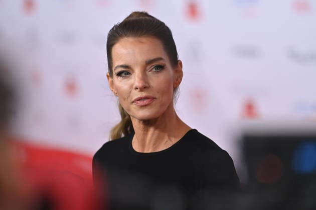 Yvonne CATTERFELD Actress single picture,cropped single motif,portrait,portrait 50 German Film Ball, Red Carpet,Red Carpet, on 24 01 2026 at the H o t e l B a y e r i s c h e r H o f, M u e n c h e n