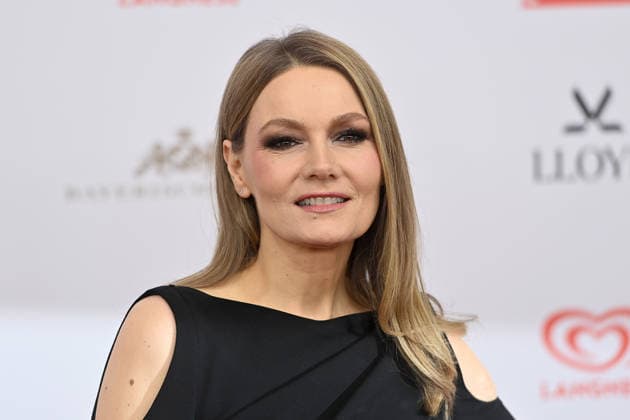 Martina HILL Comedian, single picture, cropped single motif, portrait, portrait, portrait 50 German Film Ball, Red Carpet, Red Carpet, on 24 01 2026 at the H o t e l B a y e r i s c h e r H o f, M u e n c h e n