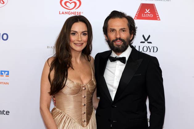 German Film Ball 2026 Kara Hecker and Quirin Berg on the red carpet 50 German Film Ball 2026 on 24 01 2026 at the Hotel Bayerischer Hof in Munich Bavaria, Germany