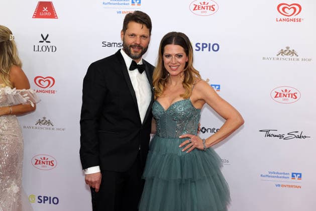 German Film Ball 2026 Peter Thorwarth and Nele Kiper on the red carpet 50 German Film Ball 2026 on 24 01 2026 at the Hotel Bayerischer Hof in Munich Bavaria, Germany