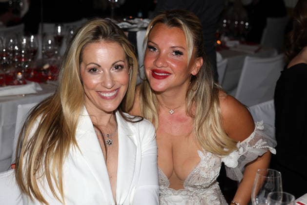 German Film Ball 2026 Evelyn Burdecki German reality TV participant and Andrea Kaiser German TV presenter and actress in the ballroom at the After Show Party 50 German Film Ball 2026 on 24 01 2026 at Hotel Bayerischer Hof in Munich Bavaria, Germany