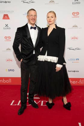 Golo Euler and Rosalie Thomass at the 50 German Film Ball 2026 at the Hotel Bayerischer Hof Munich, 24 01 2026 Foto:xF.xKernx xFuturexImagex filmball_6148