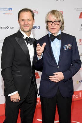 Philipp Hochmair and Helge Schneider at the 50 German Film Ball 2026 at the Hotel Bayerischer Hof Munich, 24 01 2026 Foto:xF.xKernx xFuturexImagex filmball_6218
