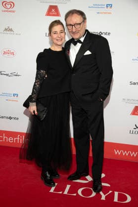 Rainer Bock with wife Christina Scholz at the 50 German Film Ball 2026 at the Hotel Bayerischer Hof Munich, 24 01 2026 Foto:xF.xKernx xFuturexImagex filmball_6239