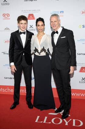 Fred Kogel with Rhea Geisler and son Leo at the 50 German Film Ball 2026 at the Hotel Bayerischer Hof Munich, 24 01 2026 Foto:xF.xKernx xFuturexImagex filmball_6242