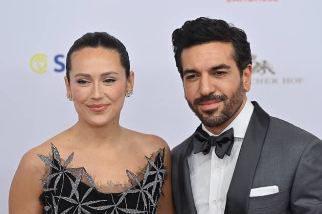 Elyas M Barek Actor , with wife Jessica M Barek 50 German Film Ball, Red Carpet, on 24 01 2026 at the H o t e l B a y e r i s h o f, M u e n c h e n