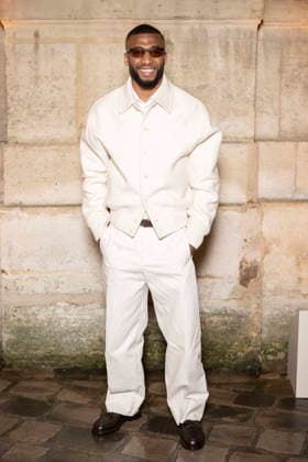 PFW Jacquemus photocall EB Salah-Dine Parnasse attends the Jacquemus Menswear Fall Winter 2026-2027 show as part of Paris Fashion Week on January 25, 2026 in Paris, France. Photo by Eliot Blondet ABACAPRESS.COM Paris France France  Copyright: xBlondetxEliot ABACAx