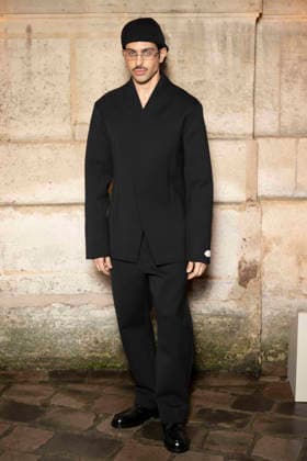 PFW Jacquemus photocall EB Singer Mahmood attends the Jacquemus Menswear Fall Winter 2026-2027 show as part of Paris Fashion Week on January 25, 2026 in Paris, France. Photo by Eliot Blondet ABACAPRESS.COM Paris France France  Copyright: xBlondetxEliot ABACAx